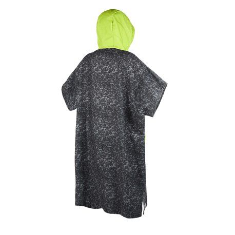 Mystic Poncho Allover - Black/Lime
